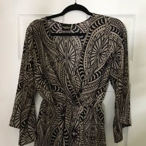 Black and brown romper